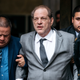 Harvey Weinstein leaves New York City Criminal Court after a bail hearing.